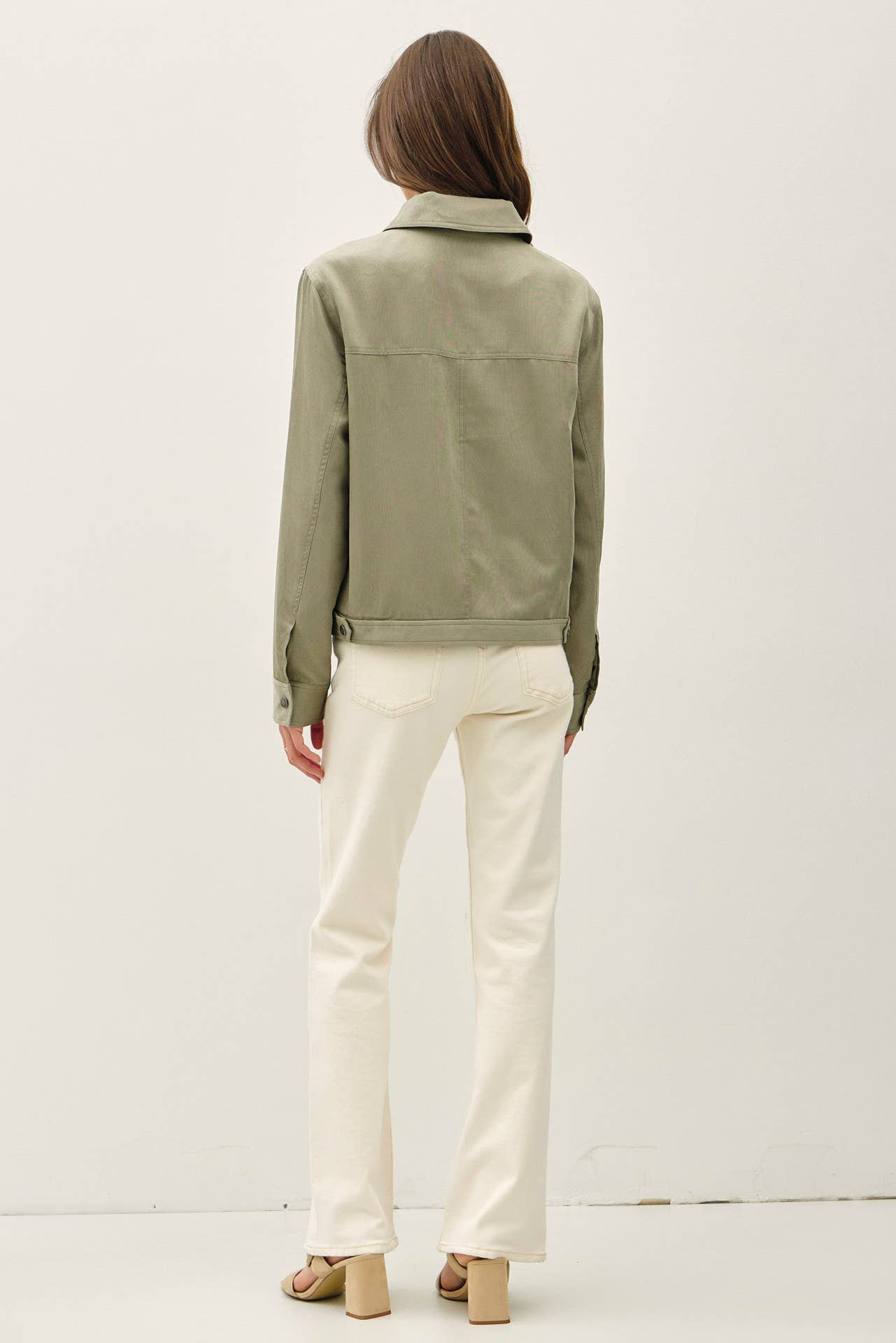 Zip Jacket Faux Suede