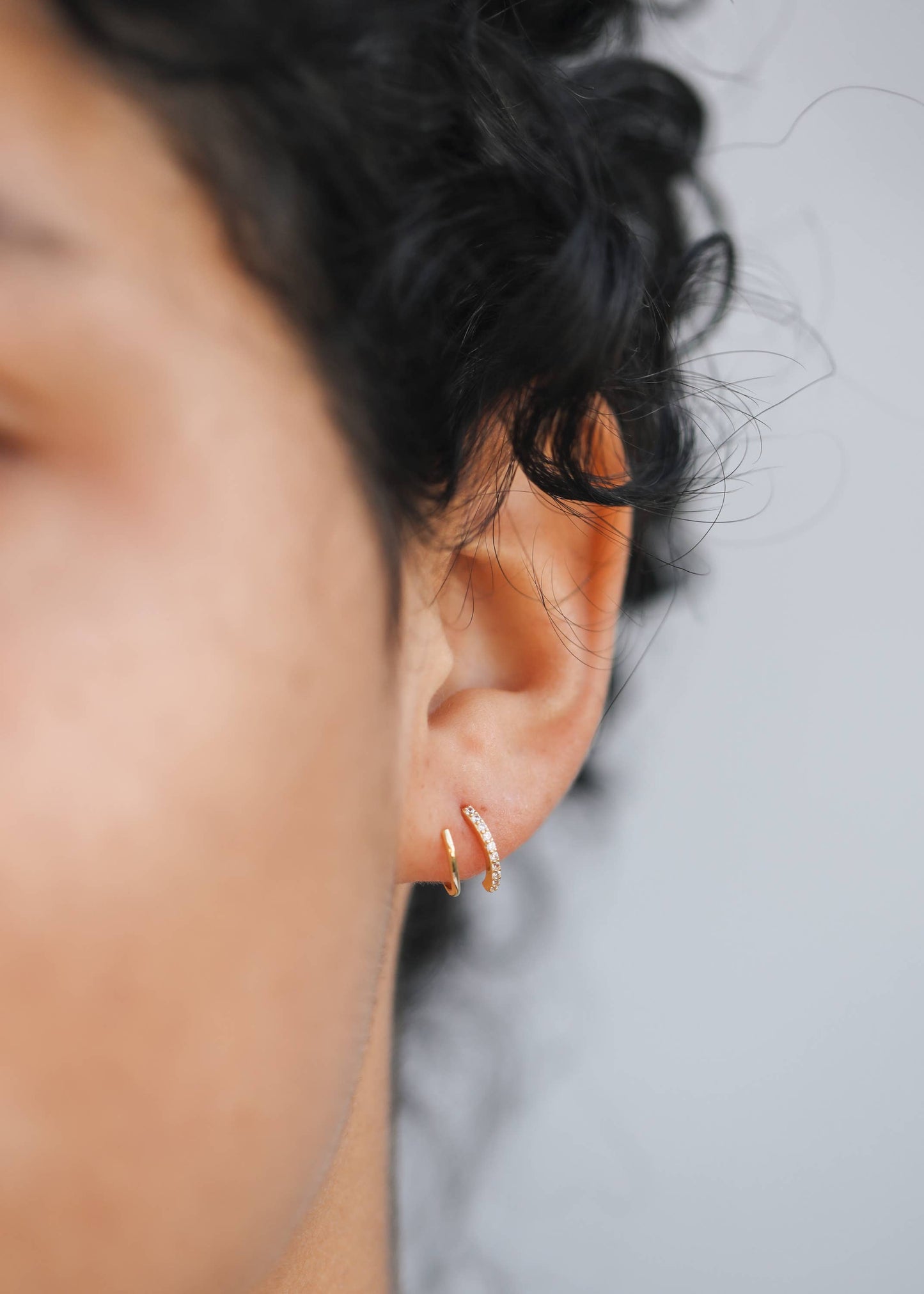 Earring - Pave Spiral