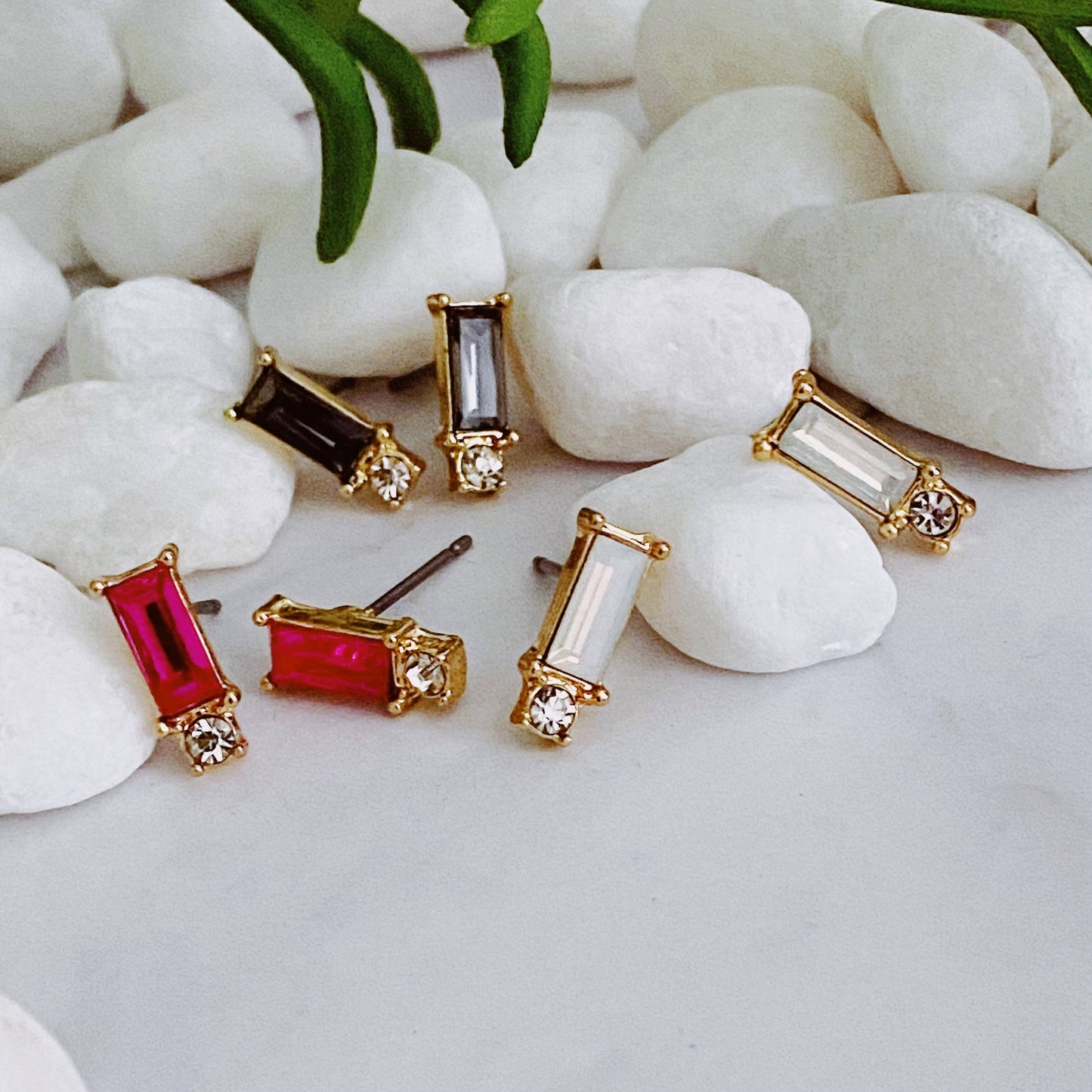 Baguette Stud Earrings