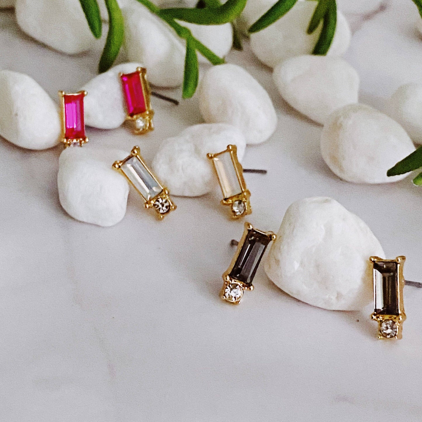 Baguette Stud Earrings
