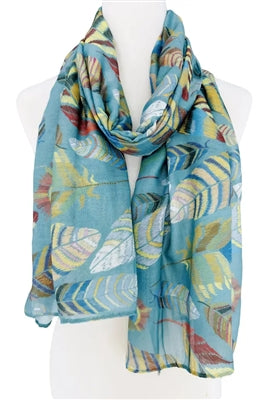 Feather Print Scarf