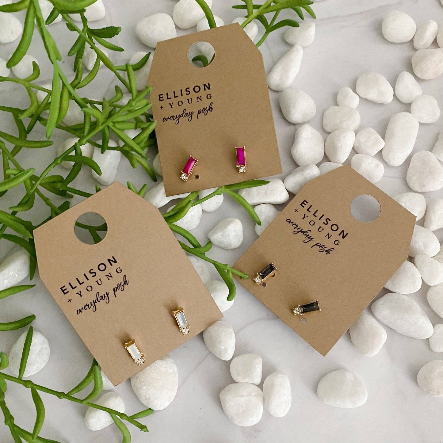 Baguette Stud Earrings
