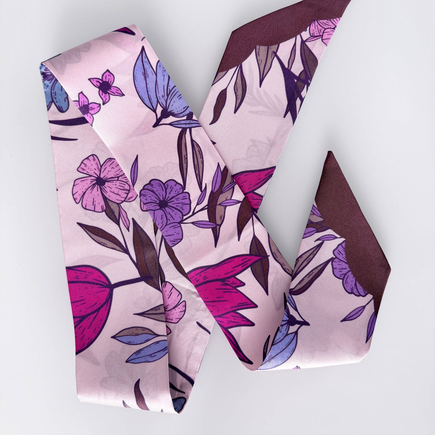 Silk Scarf Vibrant Floral