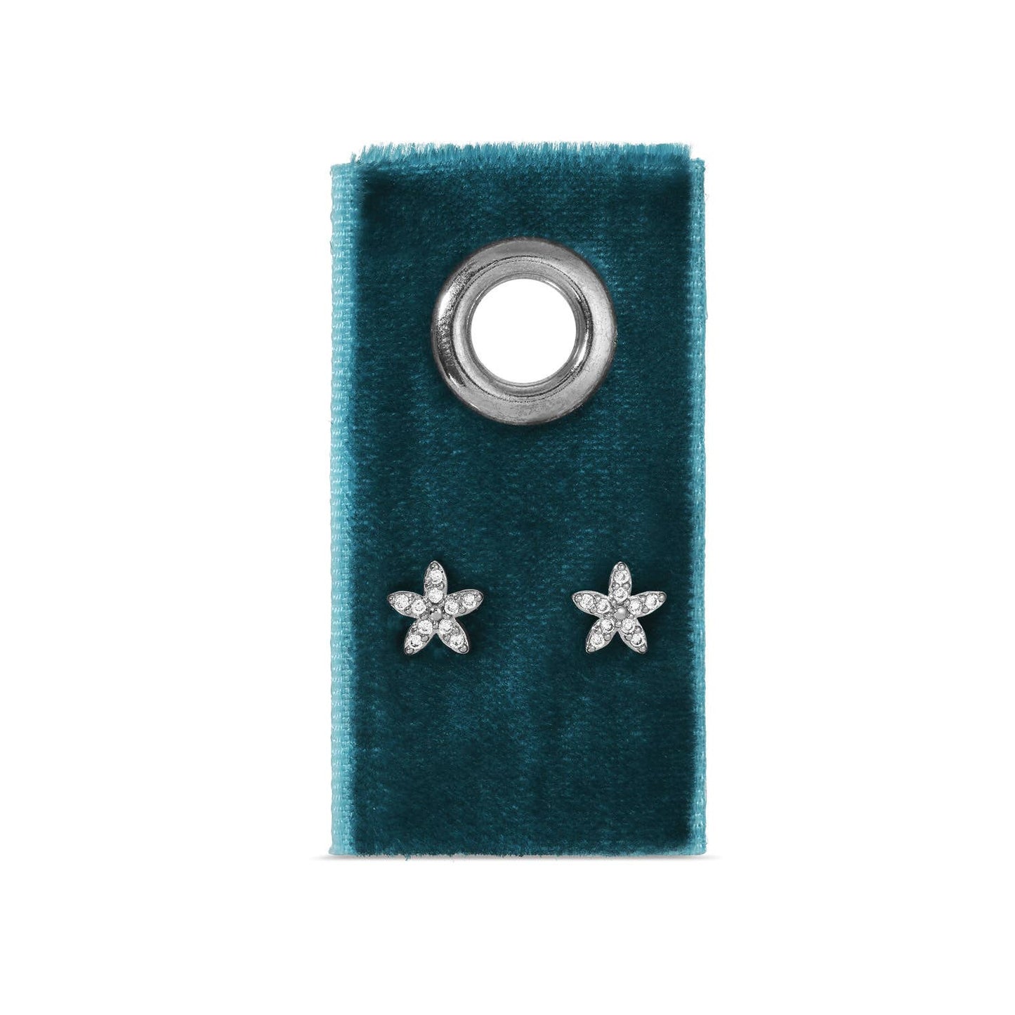 Pavé Flower Studs