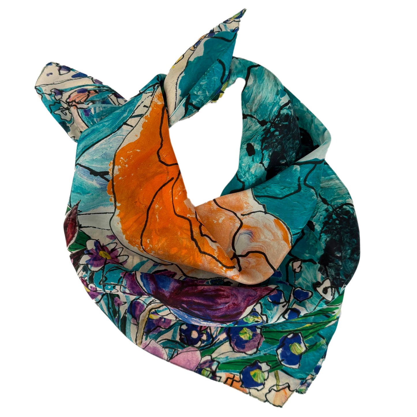 Lou 100% Silk Scarf