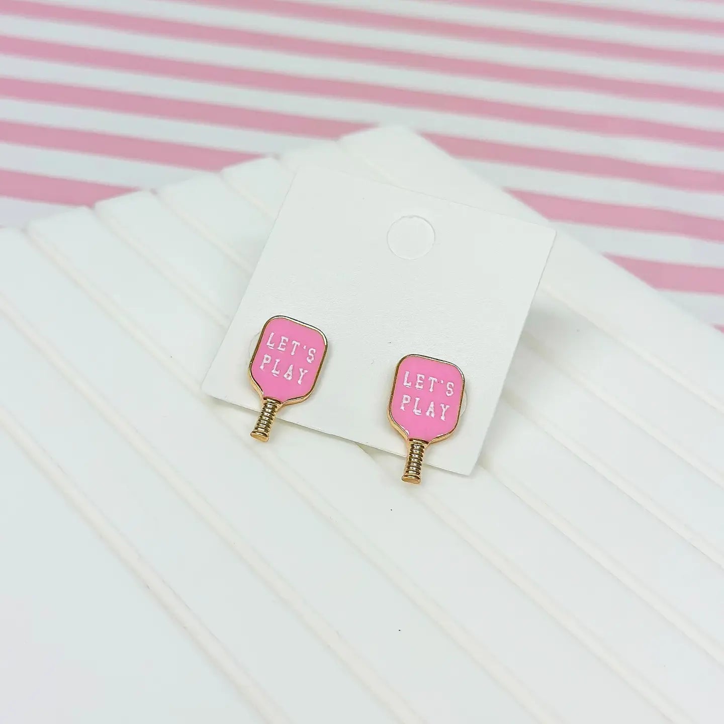 Pickleball Enamel Earrings