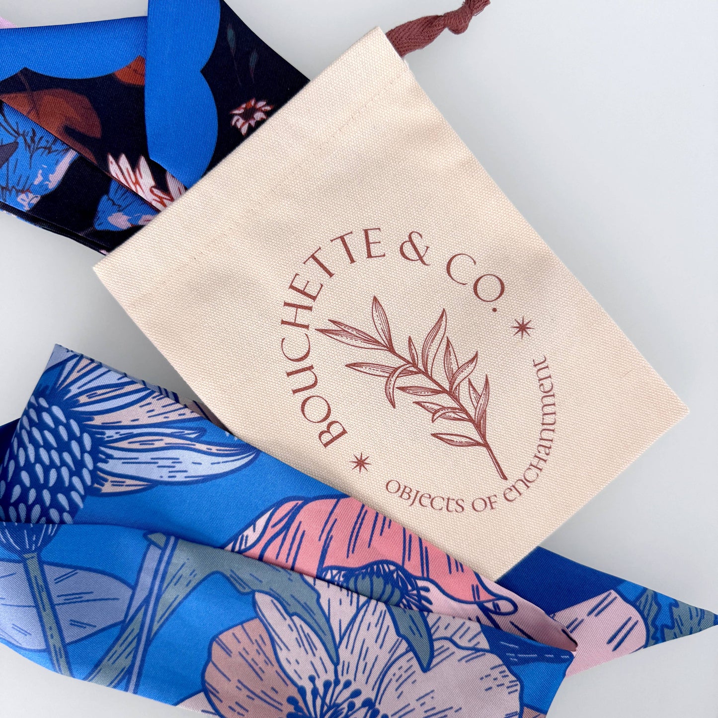 Silk Scarf Patchwork Meadow