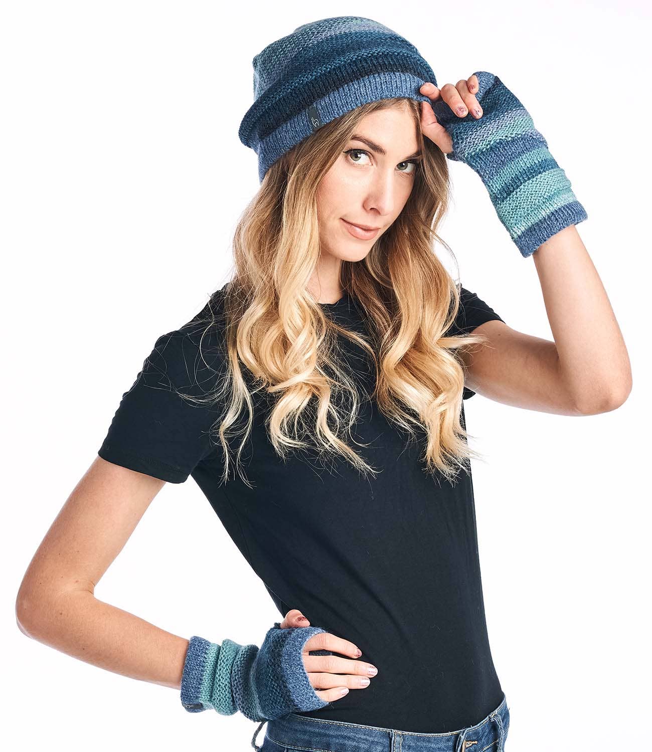 Alpaca Gloves Azul
