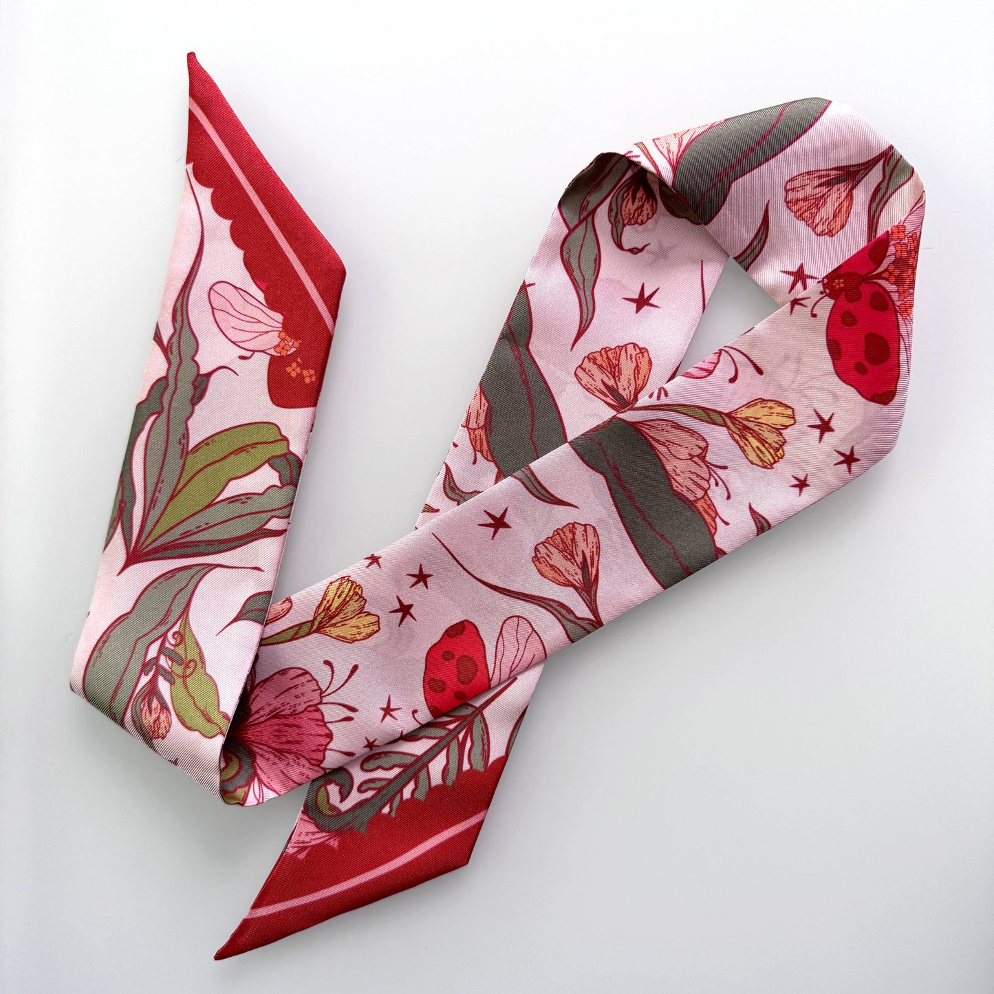 Silk Scarf Lady Bug Fleur