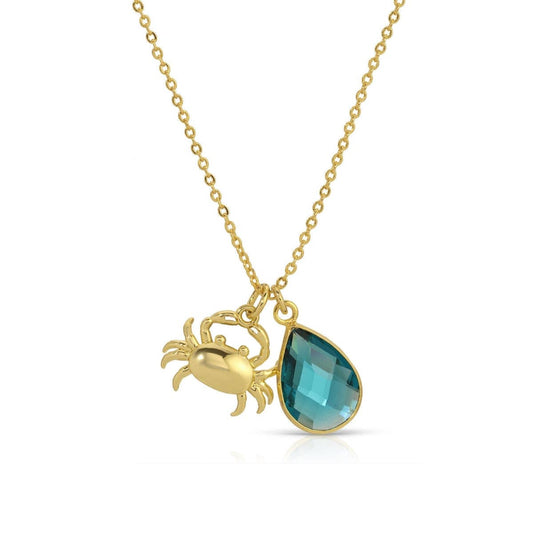 Crab & Glass  Necklace