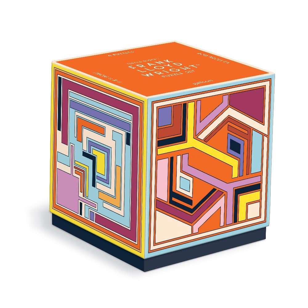 FLW Textile Block 4 Puzzles