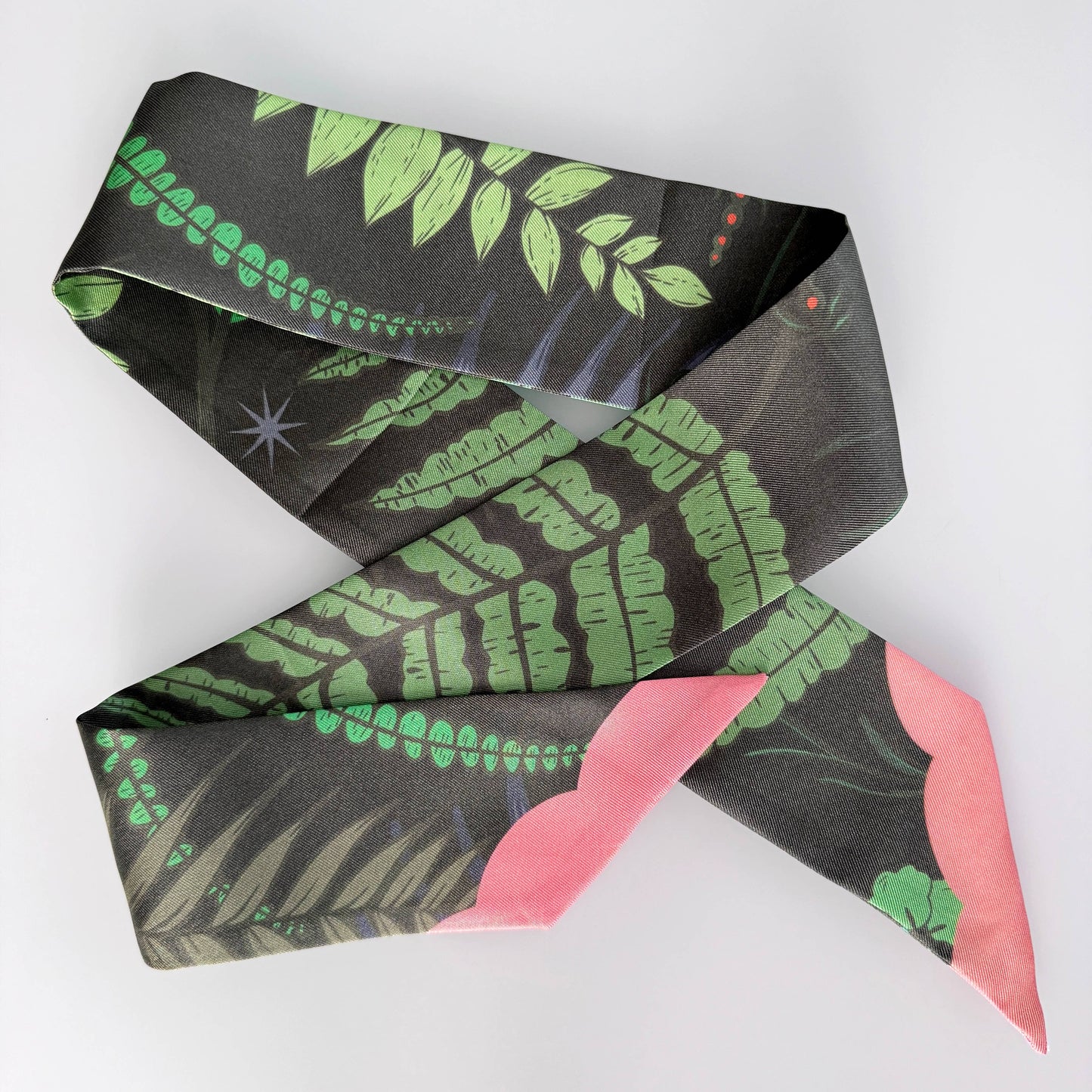 Silk scarf Fern