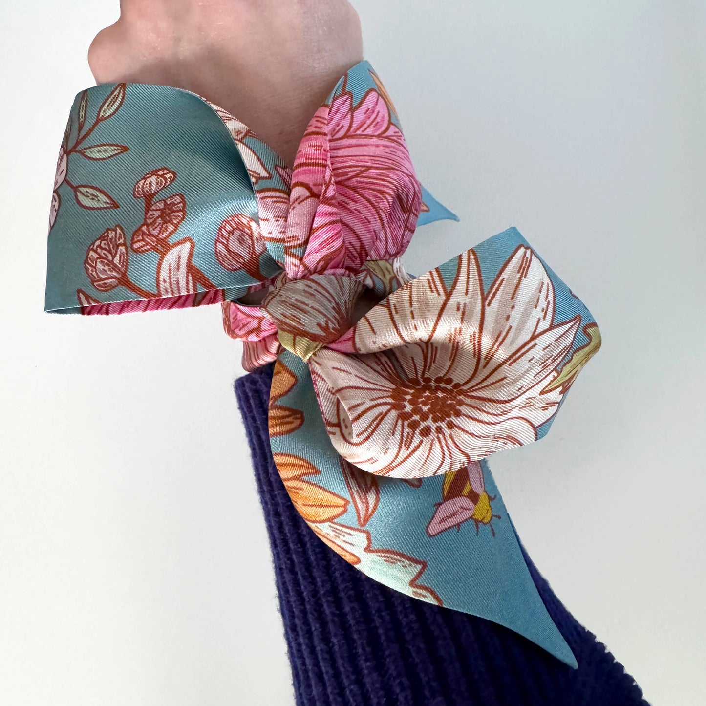 Silk Scarf Floral Buzz