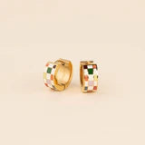 Checkered Earrings