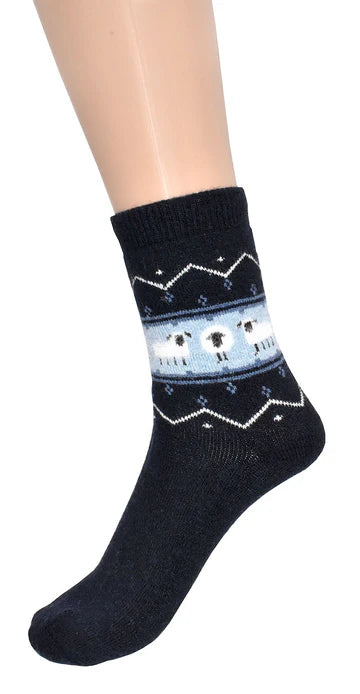 3019 Sheep Socks Navy