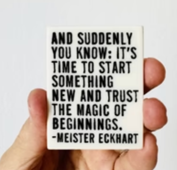 And Suddenly You Know 6060 Wall Tag