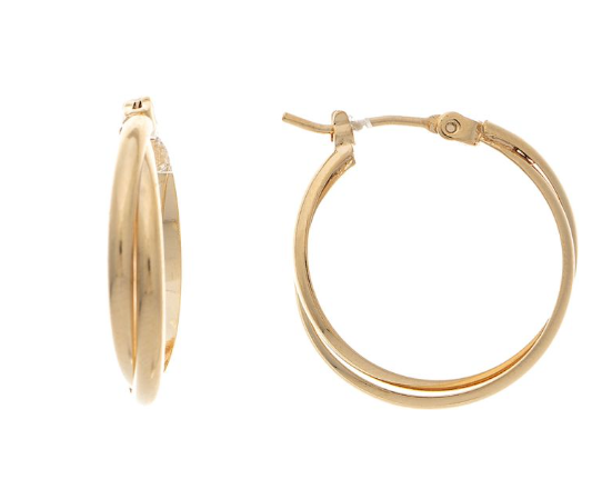 E4876G Gold Twist Earring