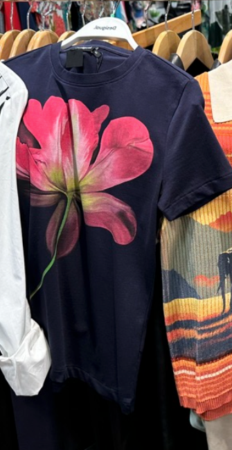 TK24 Navy Floral Tee