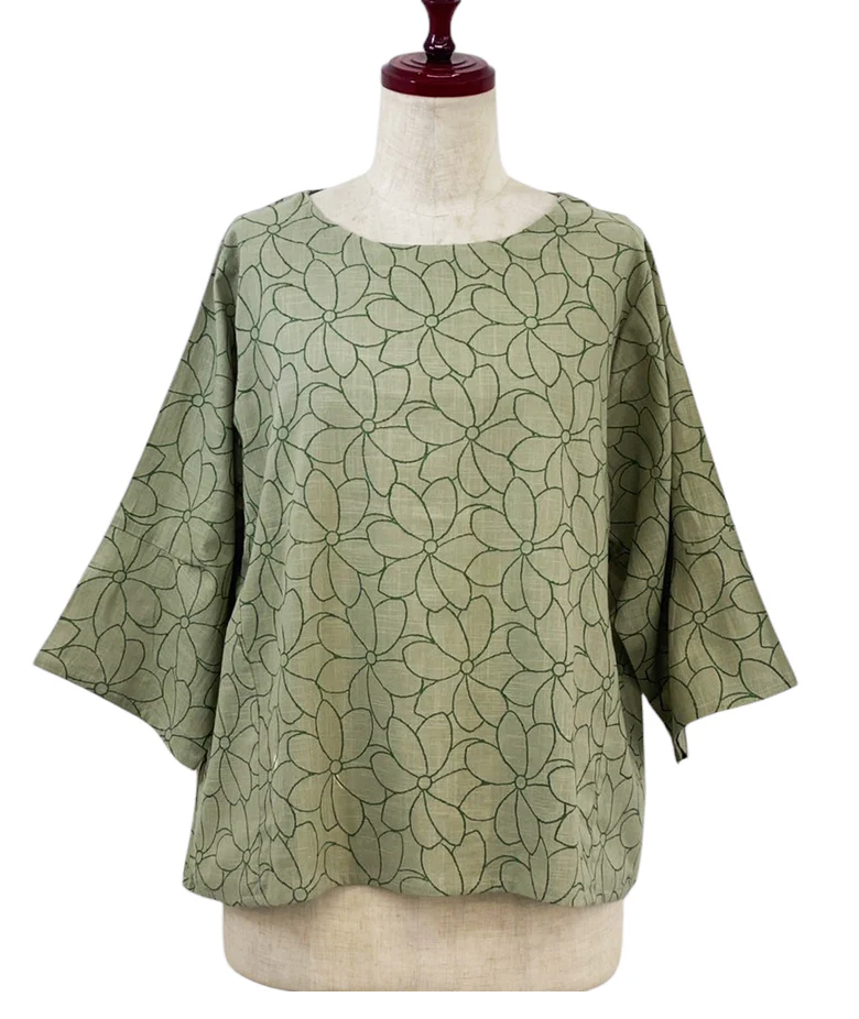 Crop Pullover Flower