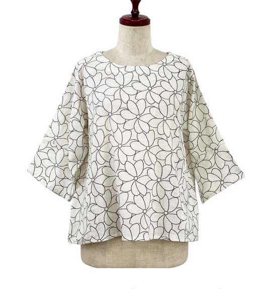 Crop Pullover Flower