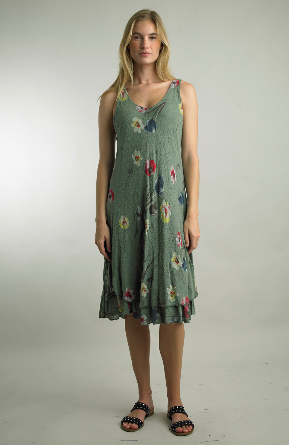3817C Print Floral Dress