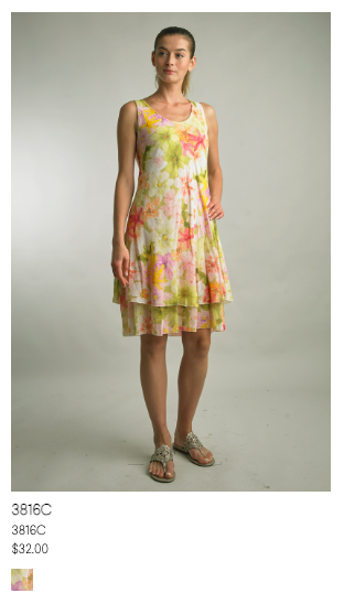 3816C Print Floral Dress