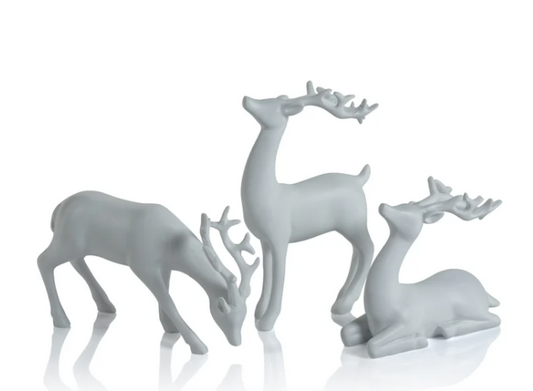 Decorative White Reindeer