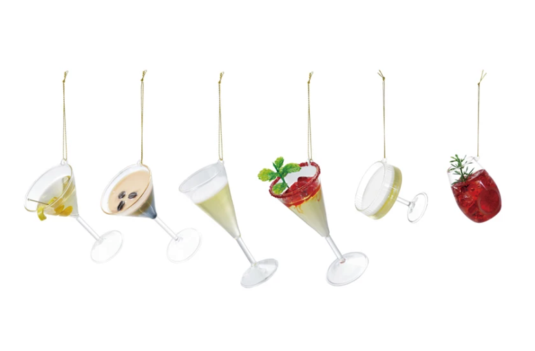 Multi Glass Cocktail Ornament