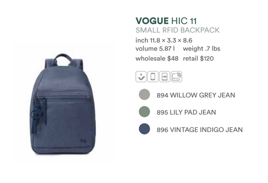 Vogue RFID Backpack SM