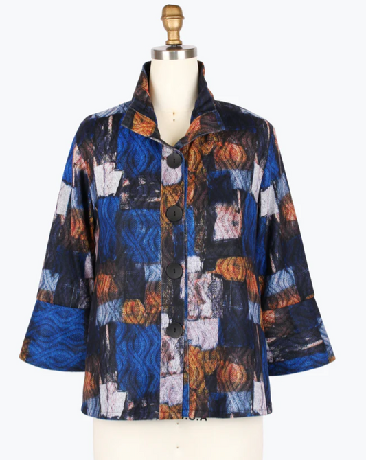 5027 Cable Print Jacket