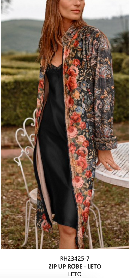Zip Up Robe Leto