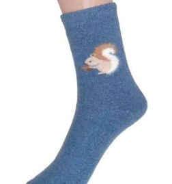 2990 Blue Squirrel Socks