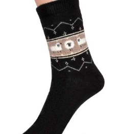 3017 Sheep Socks Black