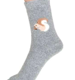 2994 Lt Grey Squirrel Socks