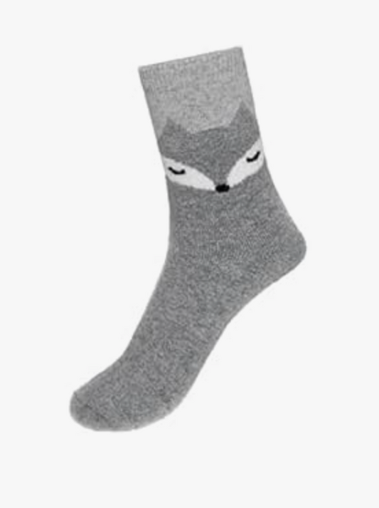 3143 Socks Fox Lt Grey