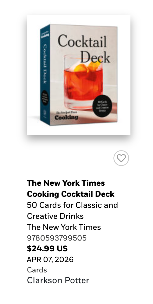 Cocktail Deck NYT