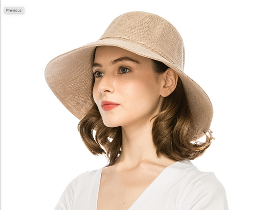 1951 Linen Hat Beige