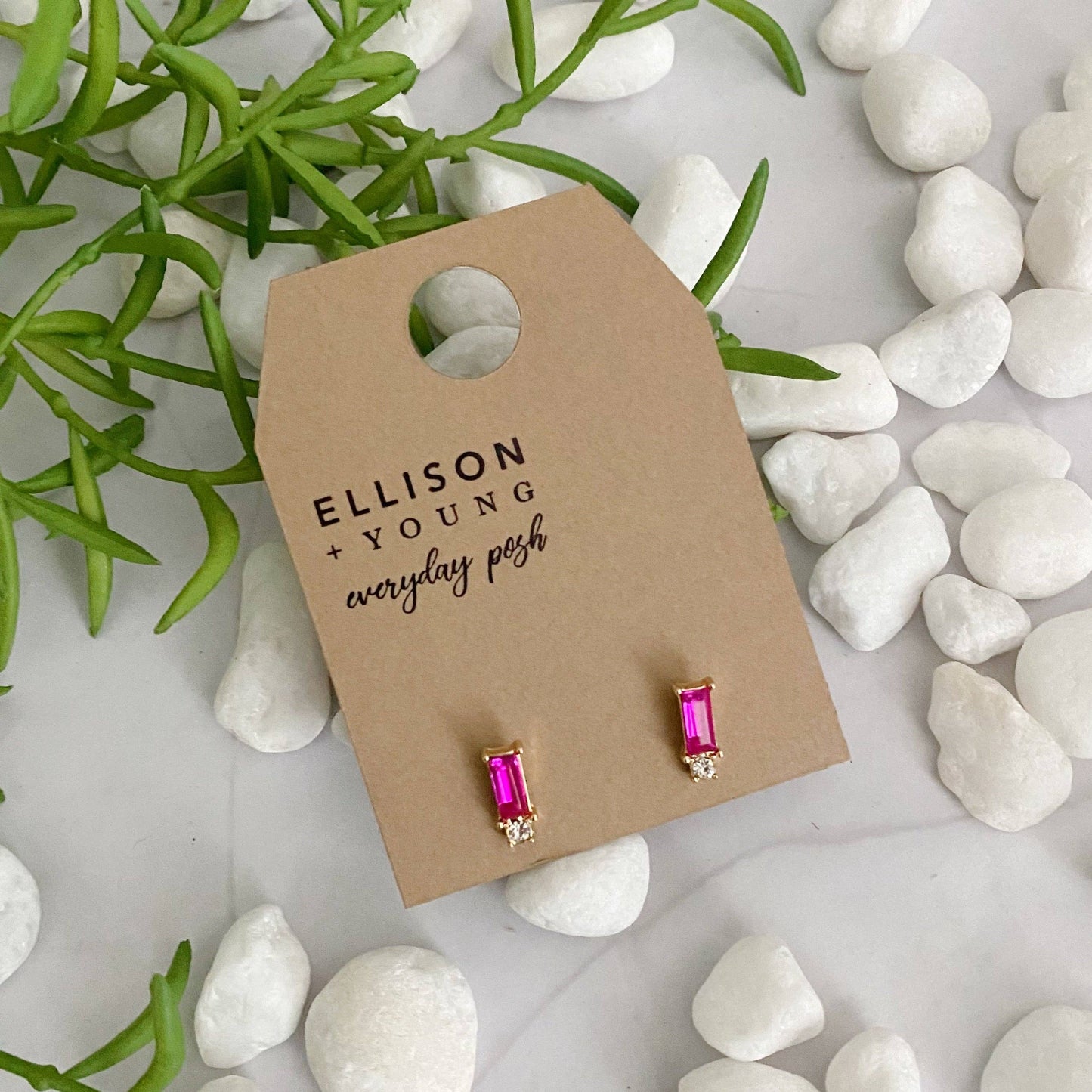Baguette Stud Earrings
