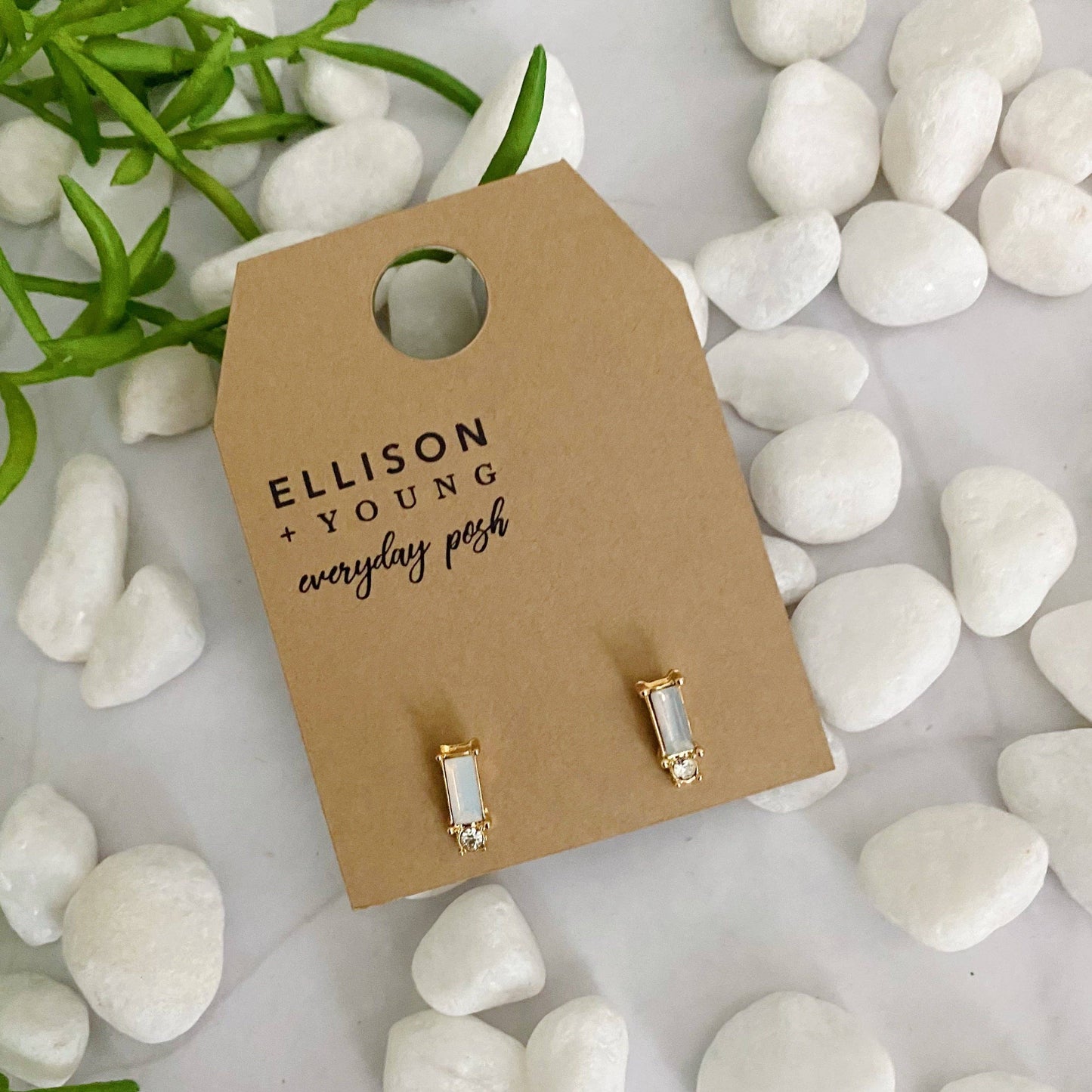 Baguette Stud Earrings