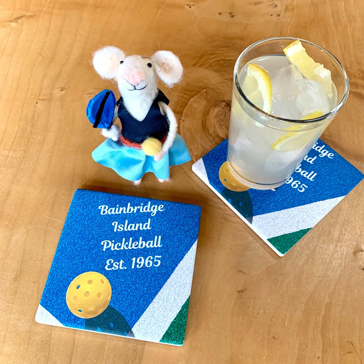 Ceramic Pickleball Coaster