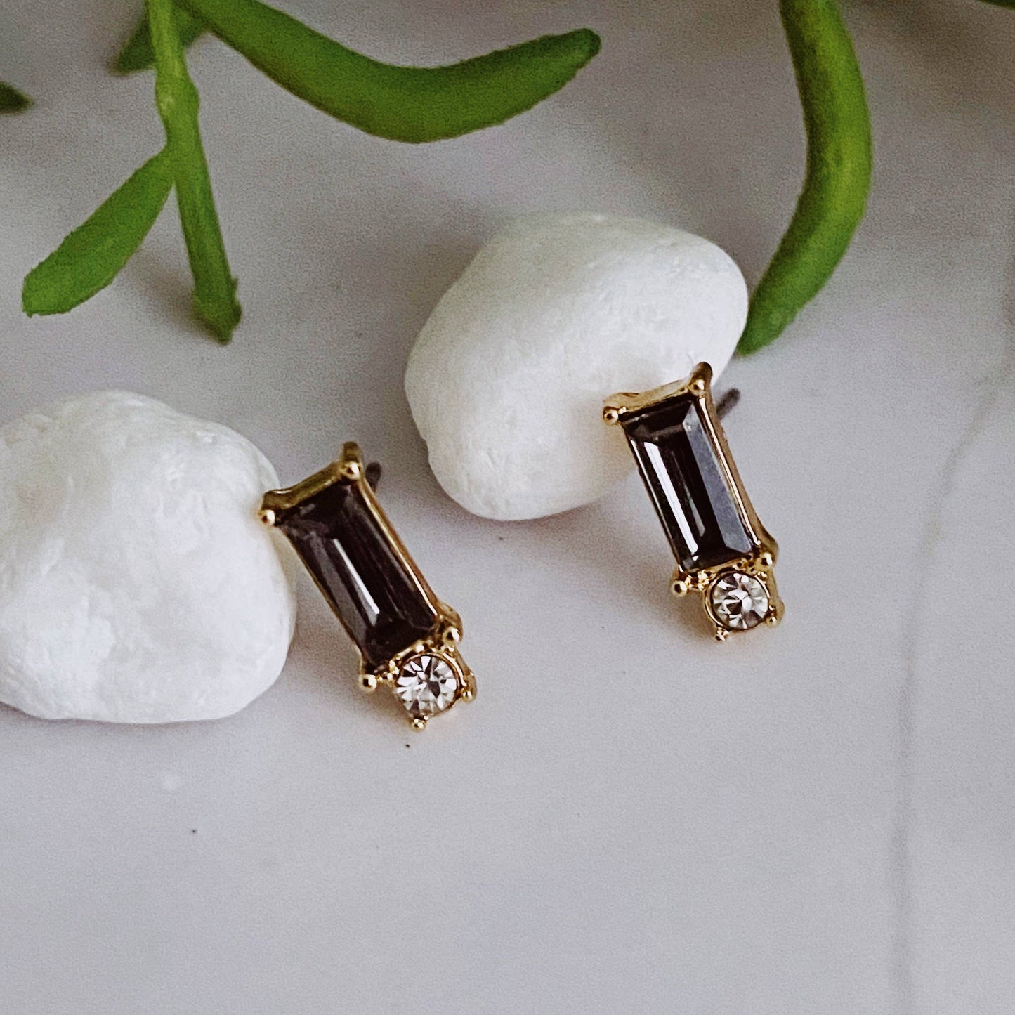 Baguette Stud Earrings