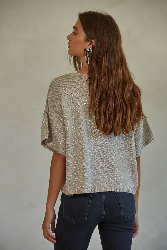 W137 Knit Sweater Lurex