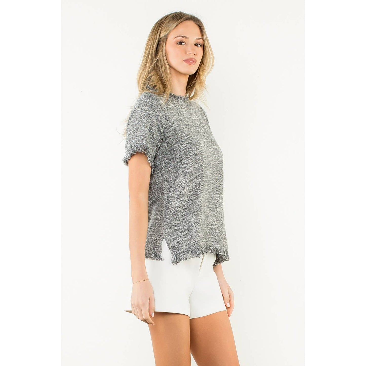 Black Fringe Top