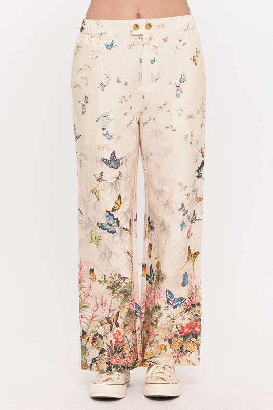 Butterfly Floral Pants