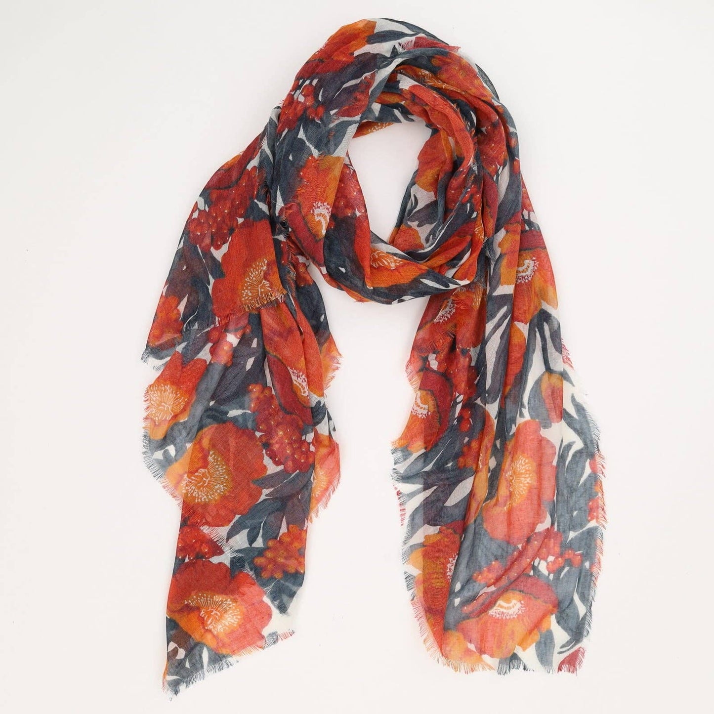 Poppies Red Scarf