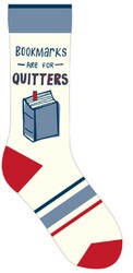 Bookmarks Quitters Socks