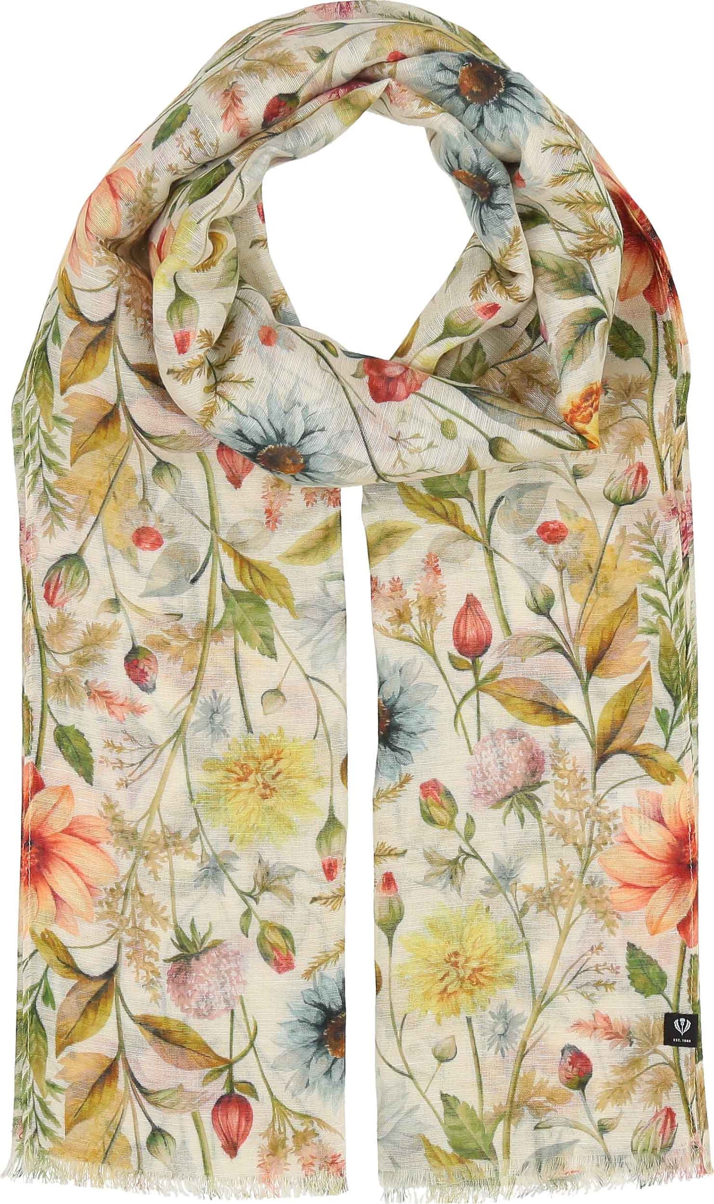 Vintage Floral Scarf
