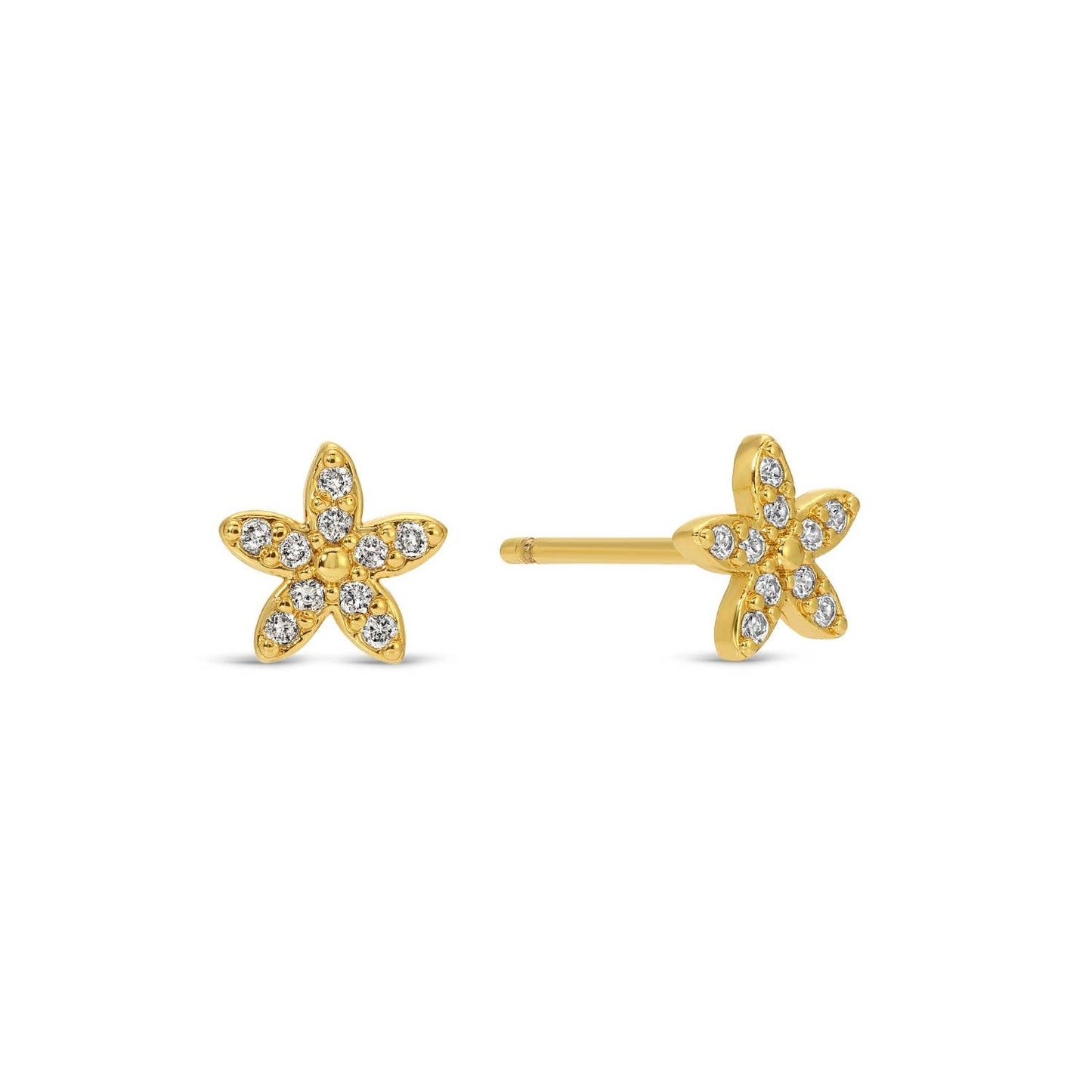 Pavé Flower Studs
