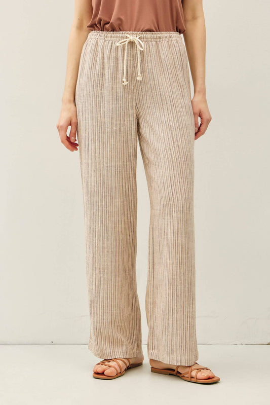 Stripy Linen Pant