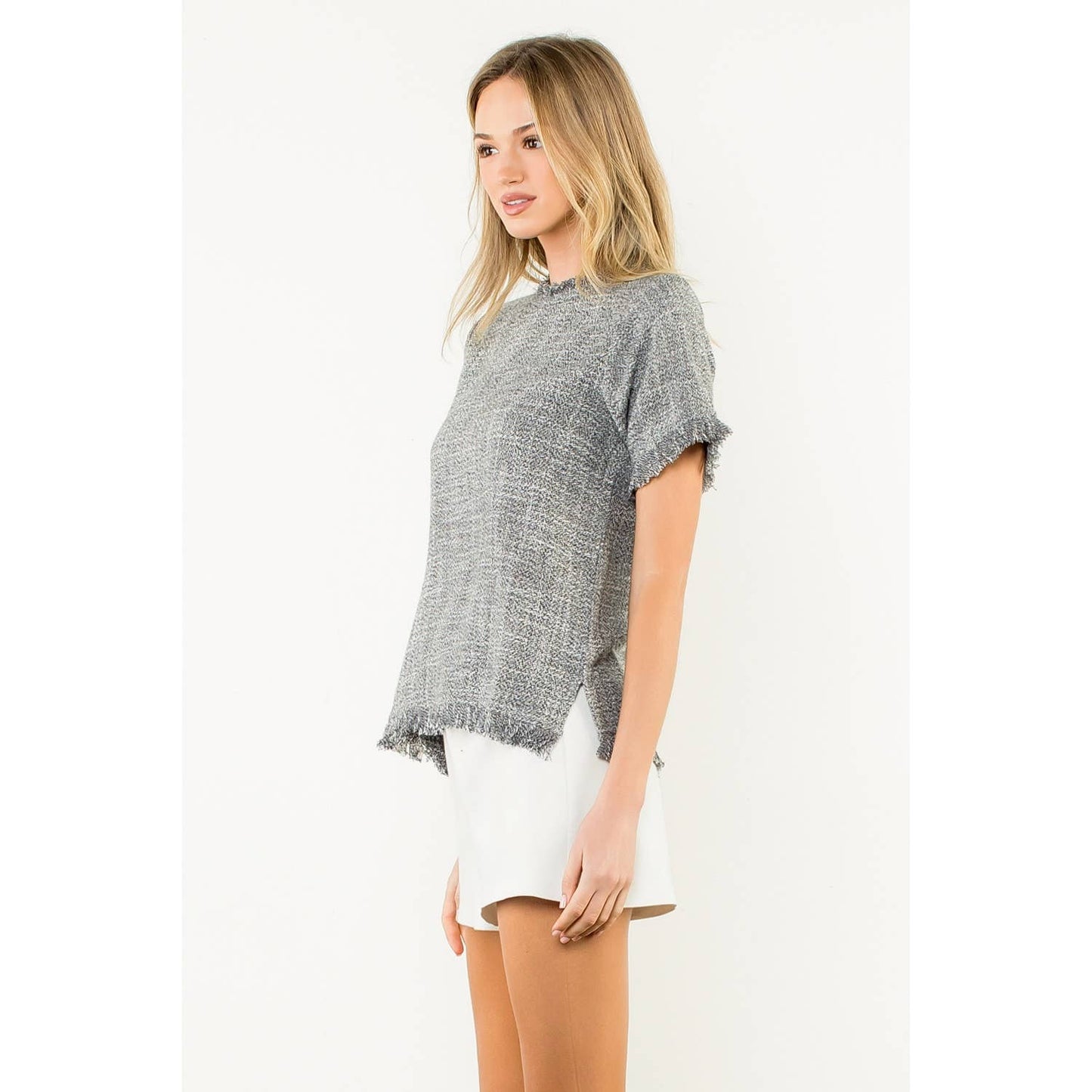Black Fringe Top